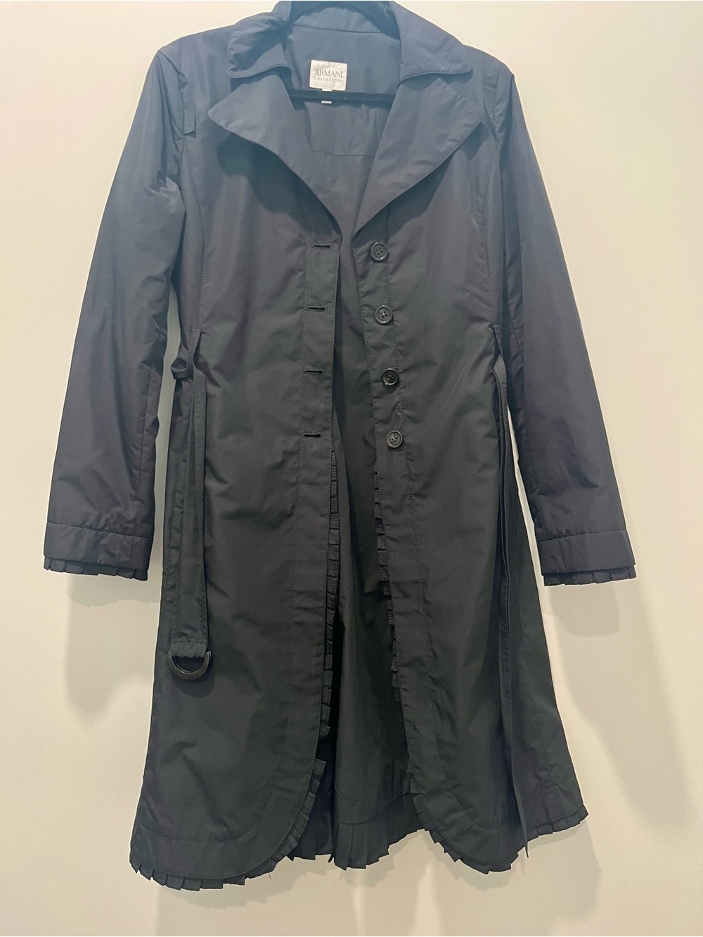 Women's Black Trench Coat - Armani Collezioni